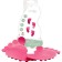 Anti -exceling bathroom mats EVERYDAY BABY, with temperature indicator, pink color, 4 pcs. 50