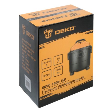 Deko DKOVC-1400-15p vacuum cleaner 015-0033, 220 V, 1.2 kW, 15 l, plastic housing-12