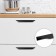 Furniture handle CAPPIO, M/O = 128 mm, length 200 mm, black color
