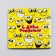 Disposable plate plate square "smiles" (21 cm)