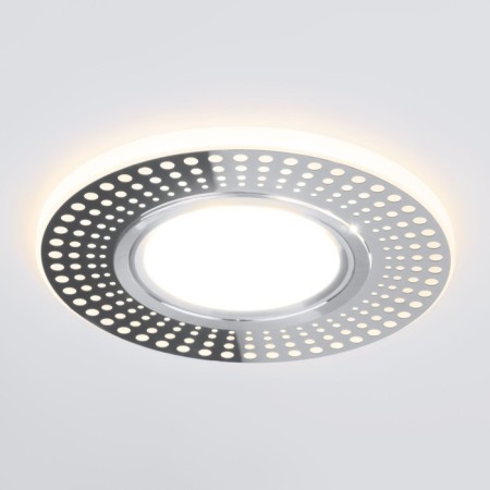 Lamp ceiling Elektrostandard, Doti LED 35 W, 95x95x7 mm, IP20, chromium color
