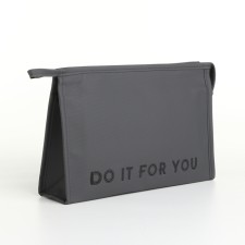 Lightning cosmetic bag, gray color
