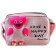 Children's bag with a zipper, 6x11x13 cm, adjustable belt, pink mix