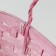 Wicker basket, 26 x 13 x 11 cm, pink, bamboo