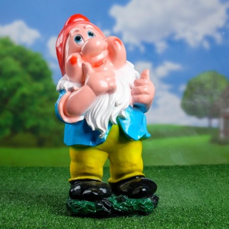 Garden Figure "The Gnome Cheerful" 19x24x43cm