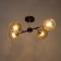 Sender chandelier 4he27 40W black and gold 52x36x27 cm