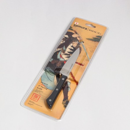 Koty Kitchen Samura Harakiri, for vegetables, blade 10 cm, black hilt-4