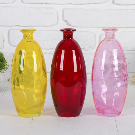 Vase "Carnival" Mix Transparent (D = 1.6cm) 9x21.5cm