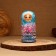 Nesting doll "Winter", Blue, 5 puppet, suite