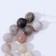 Beads on threads ball No. 10 “Sandstone jasper” matte, +/- 38 cm