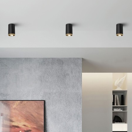 Lamp ceiling Elektrostandard, Lead LED 9 W, 60x60x120 mm, IP20, Gold, Black Color.-1