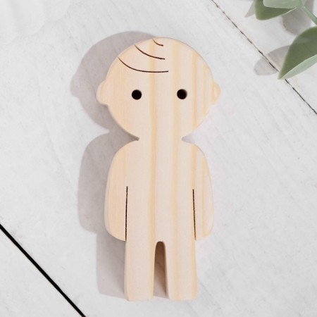 Harvesting for creativity "Figure Boy with a oblique bang" 8x3.7 cm-2