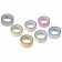 Sticky tape polymer for decor with sparkles "pastel", 15 mm x 3 m (set 7 pcs)