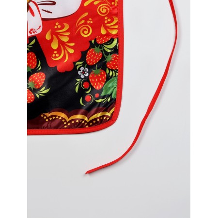 Carnival set "painted nesting doll" apron and scarf-2
