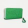 Women's wallet on lightning, green color