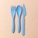 Set of cutlery "on the campaign", fork, spoon, knife