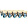 Paper glass "Happy Birthday!", 250 ml, blue tractor