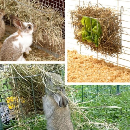 Hay feeder, 30 cm, vertical, metal-1