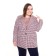 Female jacket, pink color, goose foot, size 52