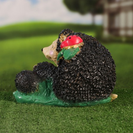 Garden figure "Hedgehog's mother with hedgehogs" 16x25x22cm-3