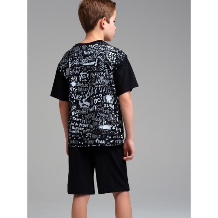 Pajama for the boy PlayTode: T -shirt and shorts, height 134 cm-2
