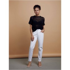 Джинсы женские с высокой посадкой Conte Elegant Mom Fit, размер XS, цвет white