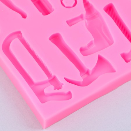 Silicone universal form “Tools”, 13.6 × 13 × 1.2 cm-3
