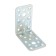 The reinforced corner 82 x 82 x 50 x 2 mm, galvanized, in the package of 30 pcs.