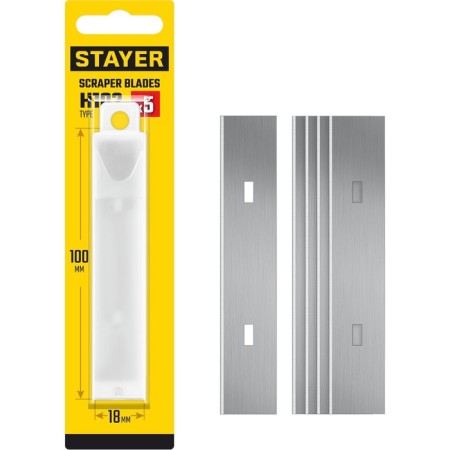 Blade for the STAYER 08515-S5_Z02 scraper, for scraping 08515, 100 mm, 5 pcs.