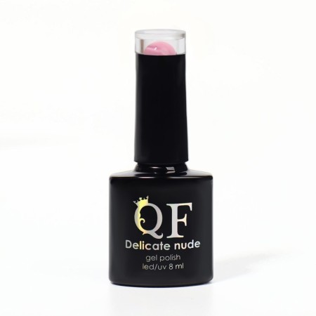 Delicate nude nail polish gel, 3 phase, 8 ml, LED/UV, pink color (007)-6
