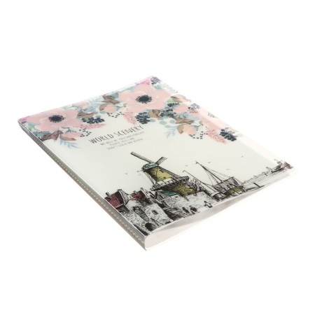 A4 folder, with 30 transparent files, city, mix-5