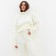 Women's costume mist (sweater and trousers), milk, p. M (44-46)