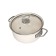 Pan with a lid, pearl color, d = 18 cm