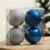 New Year's Christmas balls “Dream!”, For the New Year, plastic, d = 8, 4 pcs., The color is blue and silver