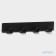 Self -adhesive metal Savanna Black Loft Plane, 4 hooks, 16 × 2 × 2.5 cm