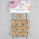 Set of wood stripes "Hand Made with Love", 2 × 2 cm, 10 pcs