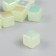 Busina for creativity plastic "Cube. Purumatic shine" Green 1.4x1.4x1.4 cm