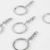 The basis for the Britok D25mm with a chain (FAS 100pcs Price per pcs) Flat metal silver metal