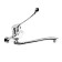 Kitchen mixer Zein ZC2040, wall, cartridge ceramics 35 mm, chrome