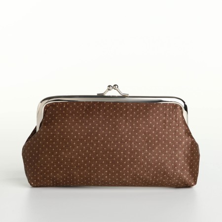 Cosmetic bag, brown color-1