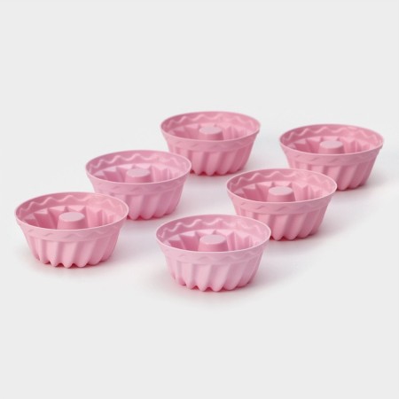 A set of baking shapes “fingers lick”, silicone, 6 pcs, 7 × 3 cm, color mix-3