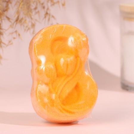 The bathtub "from March 8 with tulips" with a peach aroma, orange-1