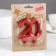 Candle in the cake jubilee "line", number 20, red metallic, 8cm