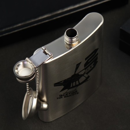 Flask with a funnel "always on top", 240 ml-2