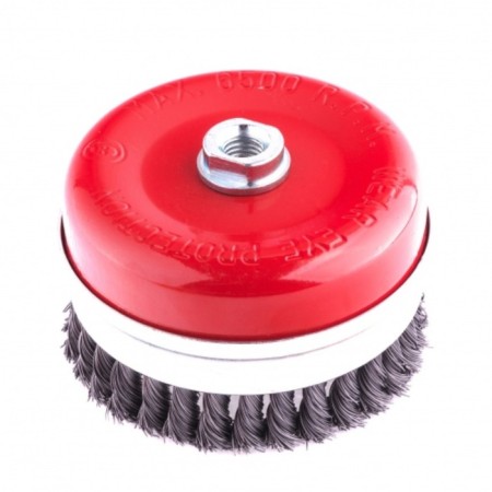 Matrix Heavy Duty Ushm brush, d = 125 mm, M14, cup, twisted wire 0.5 mm-2