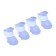 Dog boots, rubber, set 4 pcs, size l, blue