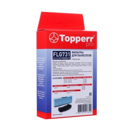 Topperr FLG 731 filter set for LG Electronics vacuum cleaners, 2 pcs.
