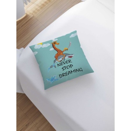 Decorative pillowcase “Don’t stop dreaming”, on a zipper, size 45x45 cm-1