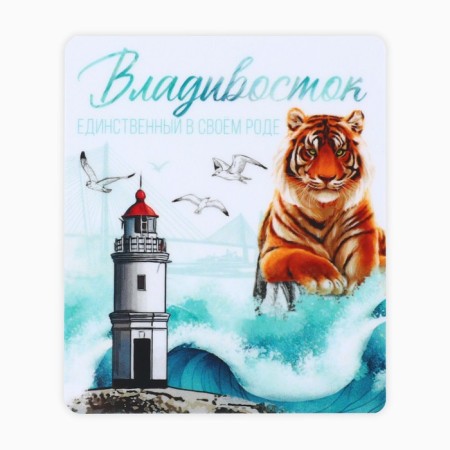 Vinyl magnet "Vladivostok" 6 x 7 cm-2