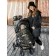 Winter envelope Snowy Baby, height 105 cm, color marble/black